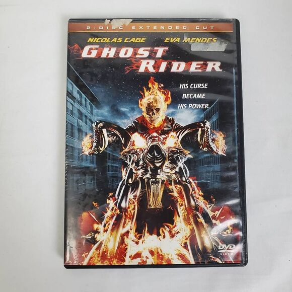 Ghost Rider DVD 2-Disc Extended Cut Nicolas Cage Eva Mendes Marvel Movie - Picture 1 of 4
